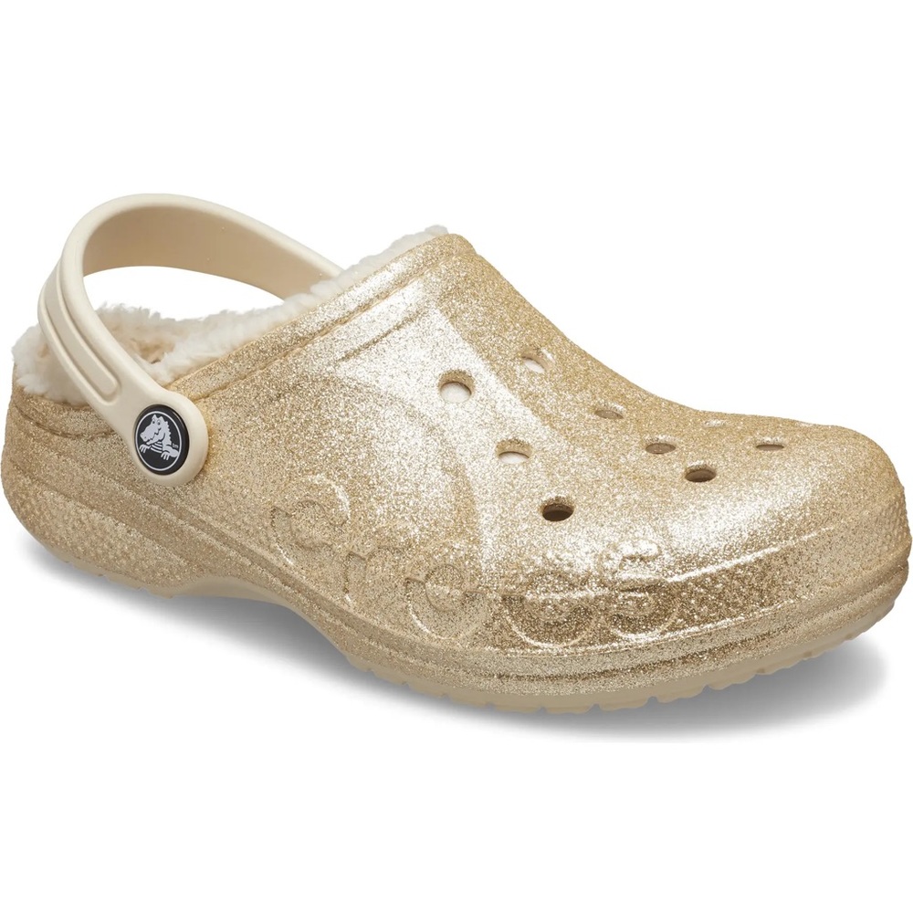 NWT fuzzy lined crocs